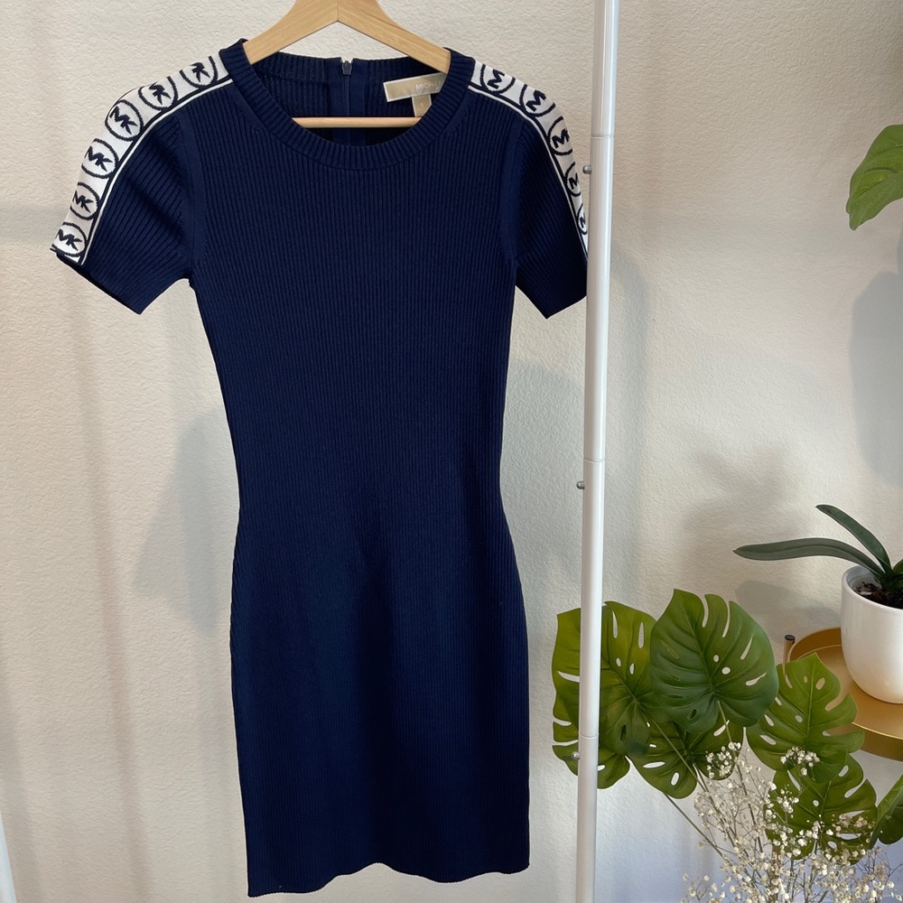 Logo Tape Stretch Dress